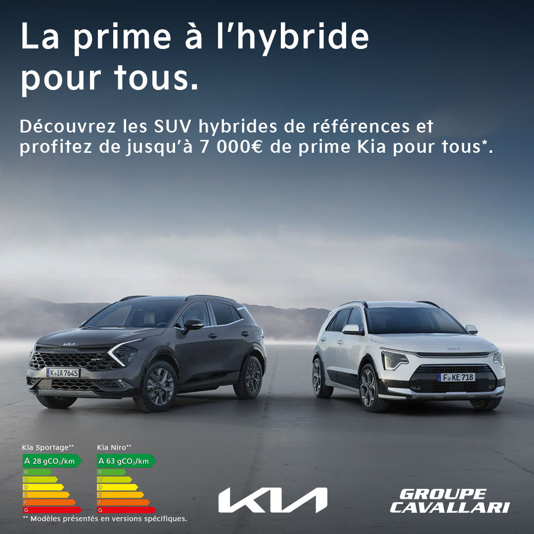 LA PRIME A L&rsquo;HYBRIDE POUR TOUS