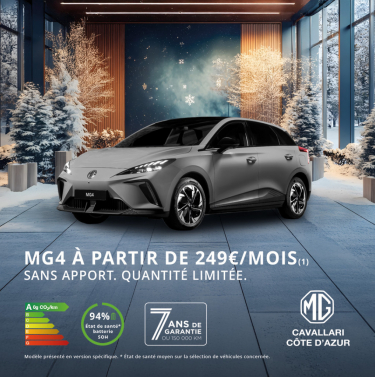 MG4 Standard &agrave; partir de 249&euro;/mois sans apport