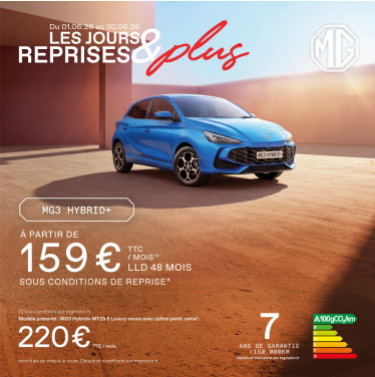 MG3 Hybrid+ Les Jours Reprises et Plus MG